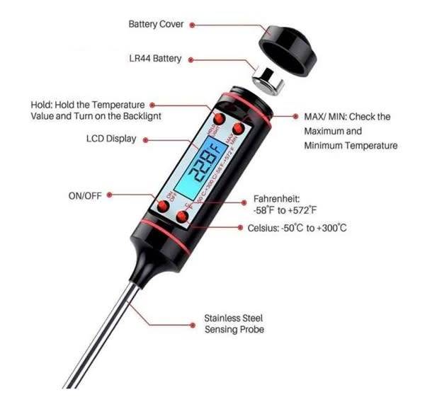 Fantastic Digital Food Pen Thermometer for Cooking , BBQ and Baking