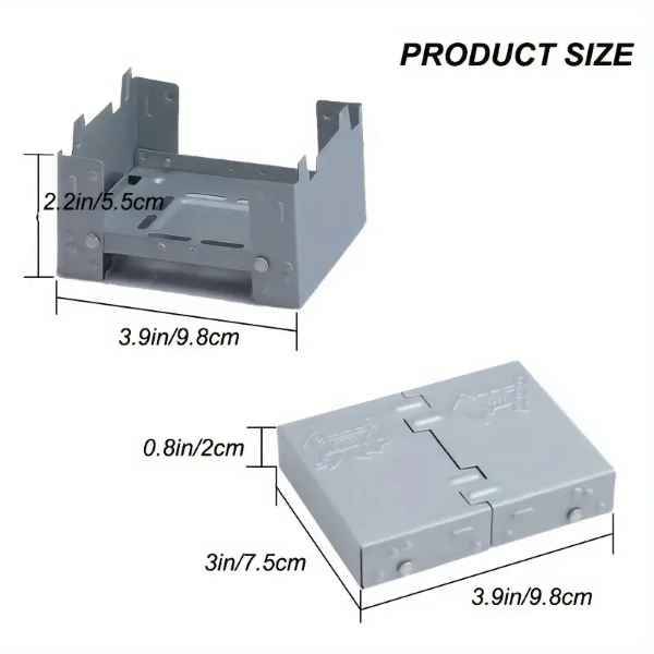 Brilliant Solid , Foldable & Portable On the Go Pocket Outdoors Stove