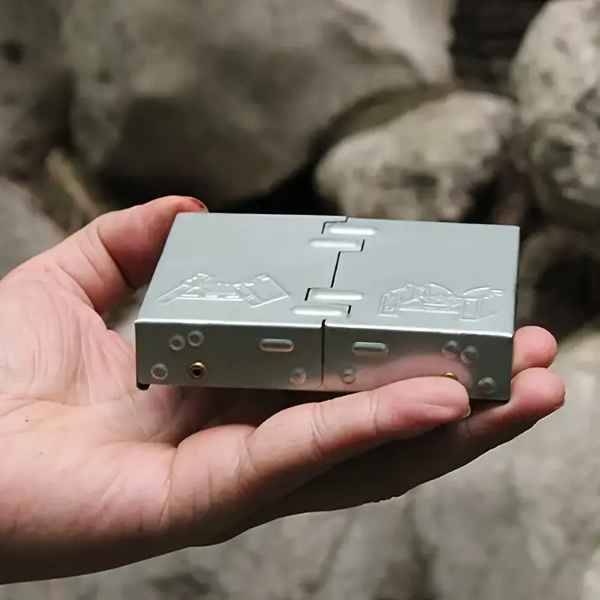 Brilliant Solid , Foldable & Portable On the Go Pocket Outdoors Stove