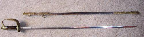 vintage italian naval dress sword