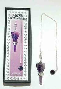 Amethyst Angel Pendulum Pendant