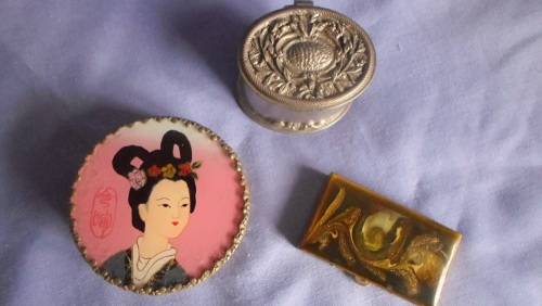 3 X VINTAGE PILL BOXES