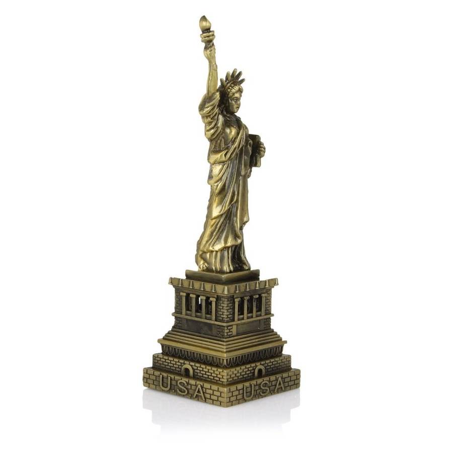 New York City's Collectible Statue Of Liberty Metal Brass Copper Antique Showpiece Model Souvenir