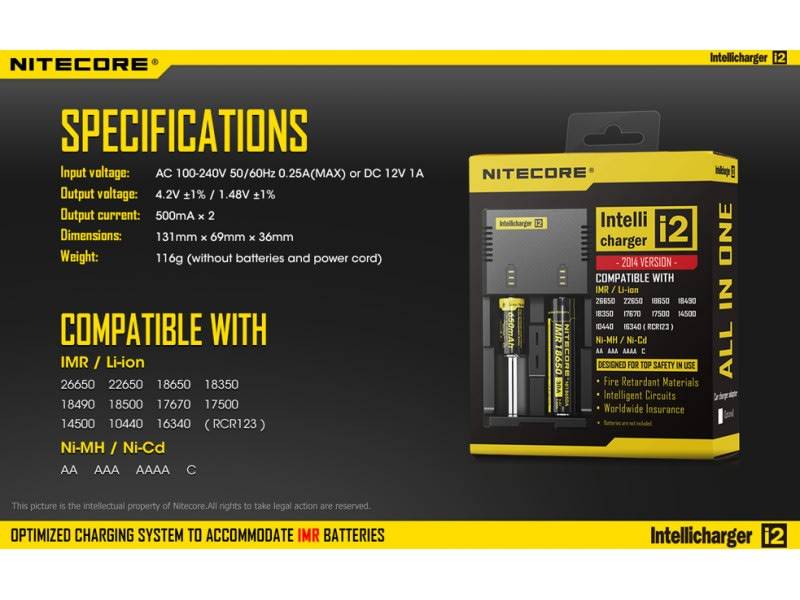 Nitecore Intellicharger i2 - 2014 Version