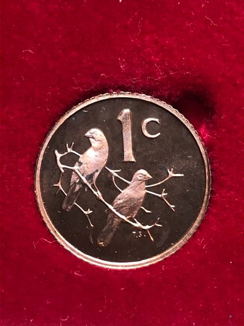 1970 South Africa Partial Proof Coin Set - 50, 20, 10, 5, 2, 1 & 1/2 Cents