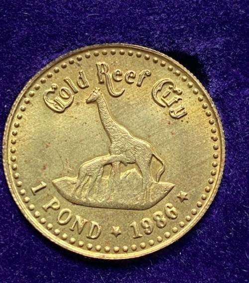 ZAR - Full set, 1986 Gold Reef City ZAR Tokens in Box