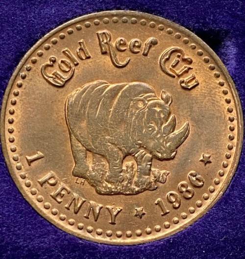 ZAR - Full set, 1986 Gold Reef City ZAR Tokens in Box