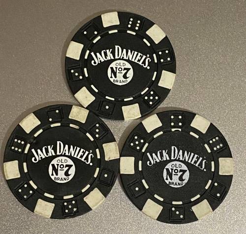 Jack Daniels Casino Chips - Set of 3 chips