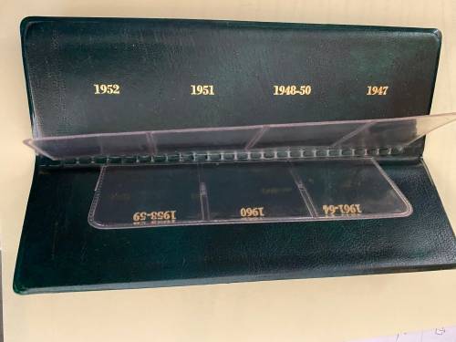 Complete Type Set holder for SOUTH AFRICA SILVER R1s from 1965-1974