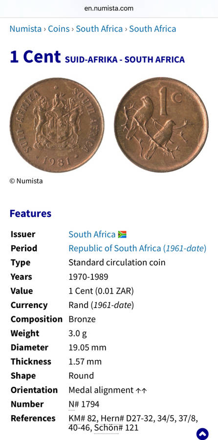 1971 Partial Proof Set - Includes 1/2c-50c in SA Mint Box. Brilliant Proof Coins.