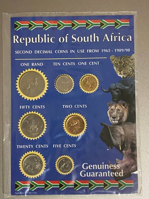 Republic of South Africa Second Decimal Coin Set.