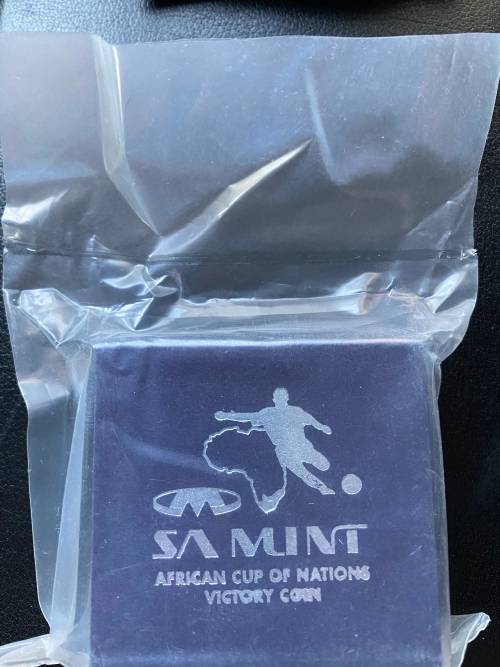 SOCCER - AFRICAN CUP OF NATIONS 1996, R2 Silver Soccer Proof Coin. Mintage 7,500 (STILL SEALED)