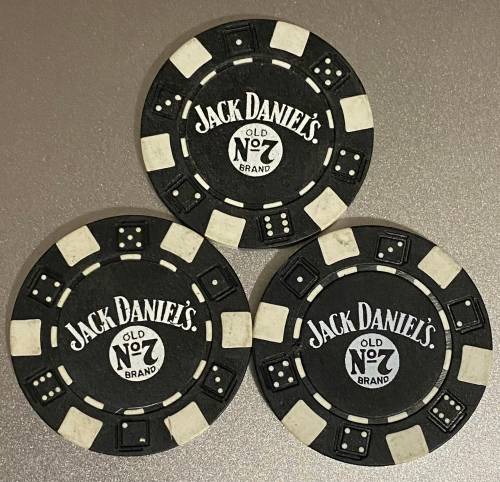 Jack Daniels Casino Chips - Set of 3 chips