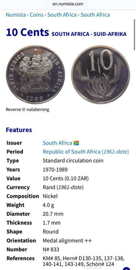 1977 Partial Proof Set - Includes 1/2c-50c in SA Mint Box. Brilliant Proof Coins.