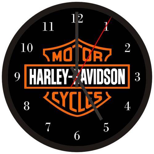 Harley Davidson LP Record Clock