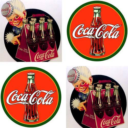 Coca Cola Magnetic Coaster Set (4 pc)