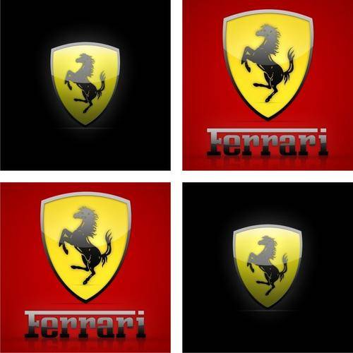 Ferrari Magnetic Coaster Set (4 pc)
