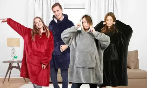 Huggle Hoodie, Ultra Plush Blanket Hoodie, TV Blanket Hoodie