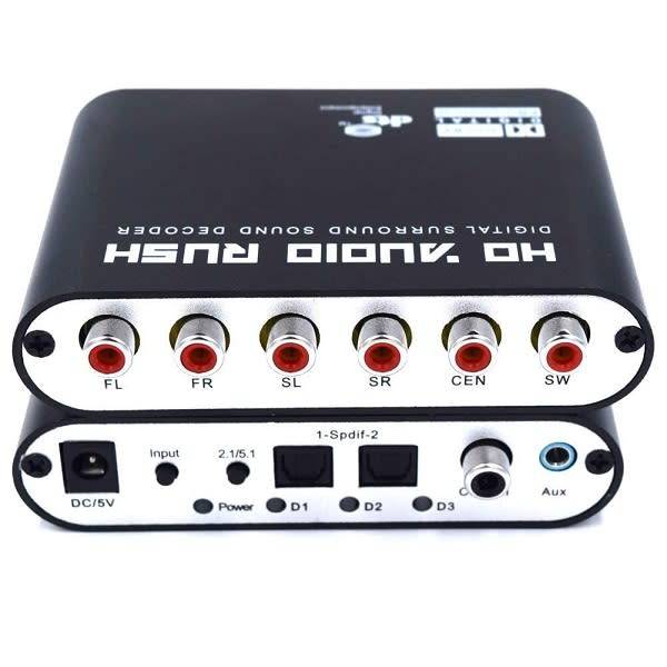 HD Audio Rush, Digital Sound Decoder Converter 5.1 Channel