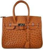 GENUINE Ostrich Leather Handbag-NEW