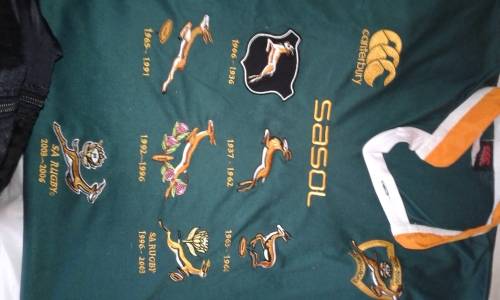 Limited Edition Springbok Jersey. 100 Years