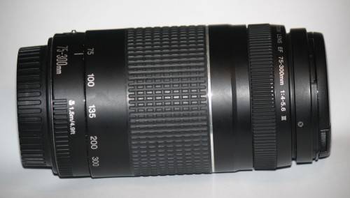 CANON EF 75-300mm F/4-5.6 III LENS (EXCELLENT CONDITION)