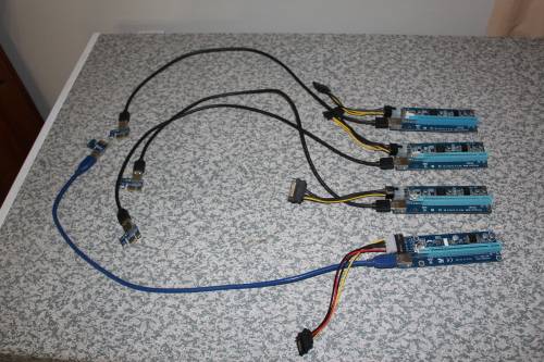 Ver 006C PCI-e riser card with 60cm cable