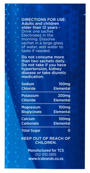 ELECTROLYTES Daily Hydration - Electroeez(30 sachets) - Athlete/SPORT Rehydrate