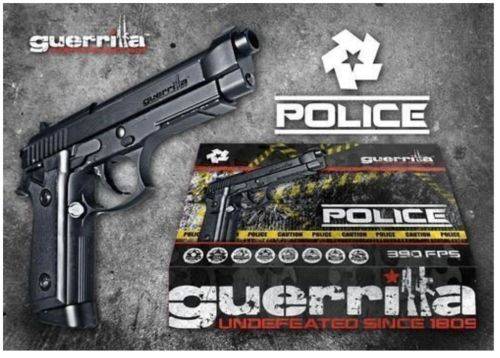 Guerrila police M92 CO2 Pistol+ 5 Gas Canisters