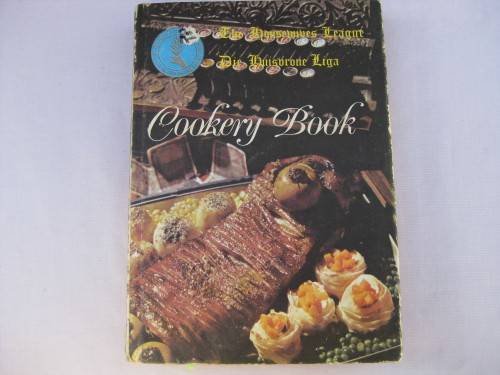 "Cookery Book The Housewives' League/Die Huisvroue Liga" Hard cover.