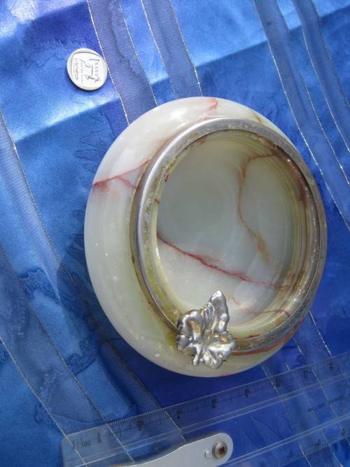 Onyx ashtray.