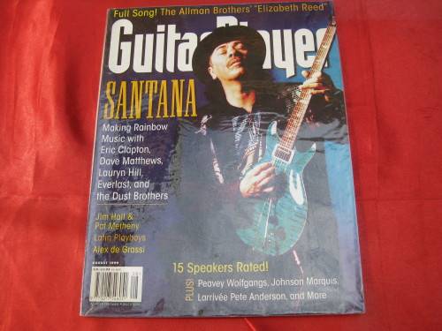 `Guitar Player` magazine August, 1999. Santana.