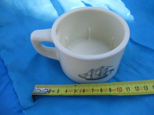 Retro `Old Spice` shaving mug.  Porcelain.