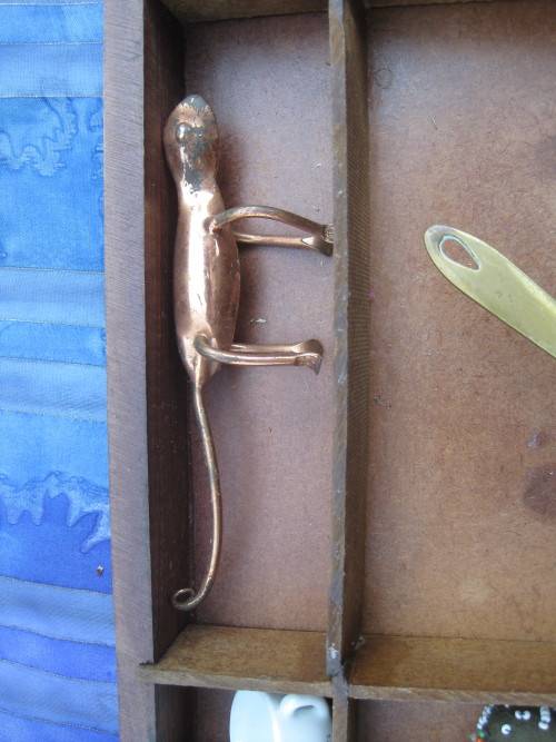 Printer`s tray complete with ornaments.