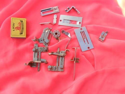 Singer sewing machine accessories.
