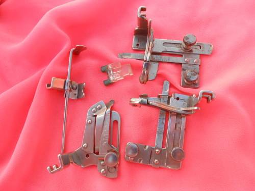 Singer sewing machine accessories.