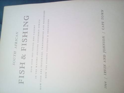 `South African Fish & Fishing`     Hard cover.