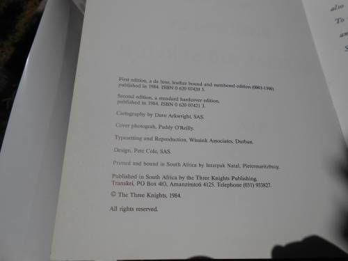 `The Elite`  Barbara Cole.  The Story of the Rhodesian Special Air Service.  Hard cover.