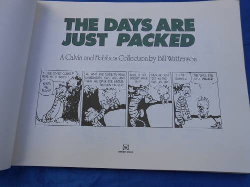`The Days are Just Packed`  Calvin and Hobbes.  Soft cover.