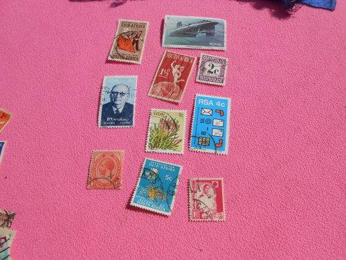 South African stamps.  160 stamps.