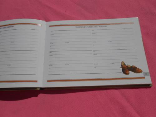 `Golf Score Book`   Hard cover.