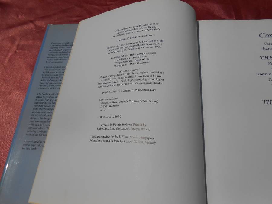 `Pastels`  Ron Ramson`s Painting School. Hard cover.