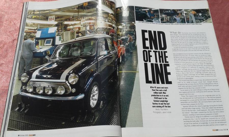 Thoroughbred & Classics Cars magazine.  October, 2000.