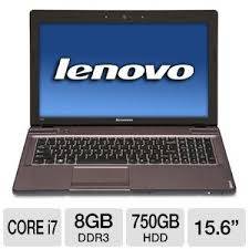 Lenovo IdeaPad Y570 15.6" I7-2670QM, 2.2GHz,8GB,750GB HDD Webcam Win7