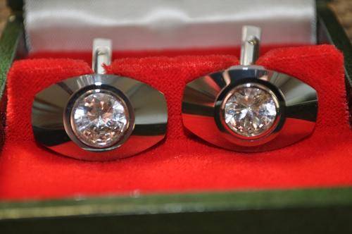 Amazing 1960s Rado Diastar Cufflinks