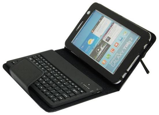 Bluetooth Wireless Keyboard leather case for Samsung Galaxy Tab 2 7.0 P3100 **R1 NO RESERVE