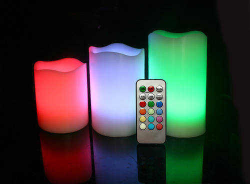 Real Wax LED color candle, with 12 Differrent colors. **R1 NO RESERVE AUCTION**