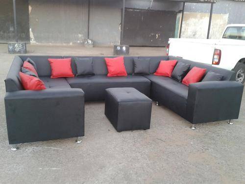 U- Shaped closed arm lounge suite, FREE DELIVERY ANYWHERE IN GAUTENG, various colours avail.
