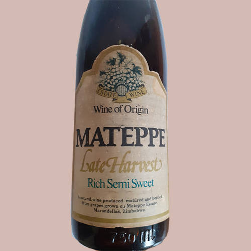 Wine Bottle from Zimbabwe 1981