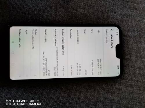 Huawei P20 Lite Dual Sim in excellent condition and comes with extras - give away!!